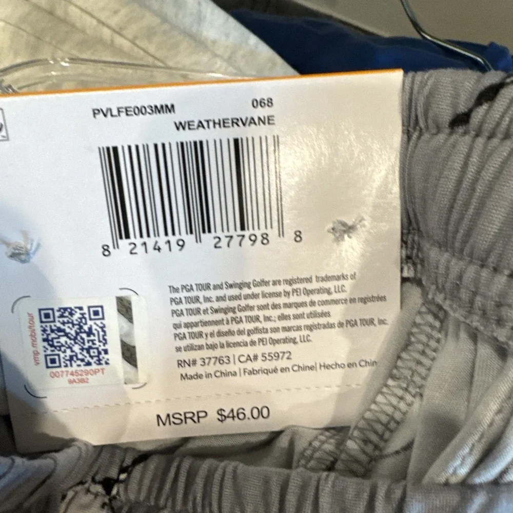 NWT PGA Tour Men's Pajama Pants Small Gray  Golf Balls‎ And Tees Sleepwear Soft